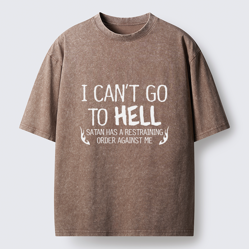 Tokyo-Tiger I Can't Go To Hell Washed T-Shirt