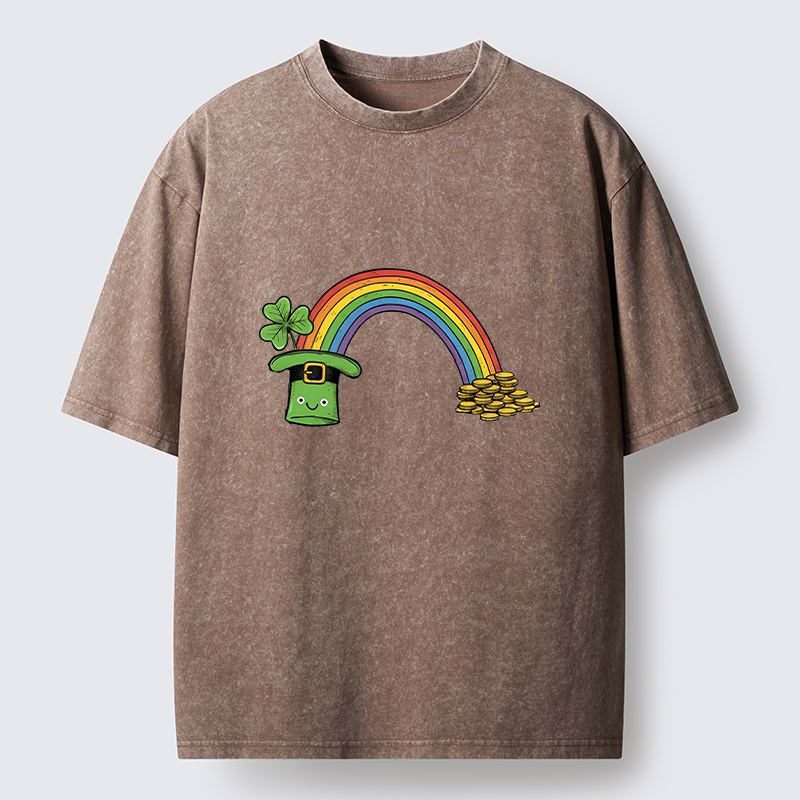 Tokyo-Tiger Rainbow Saint Patrick Washed T-Shirt