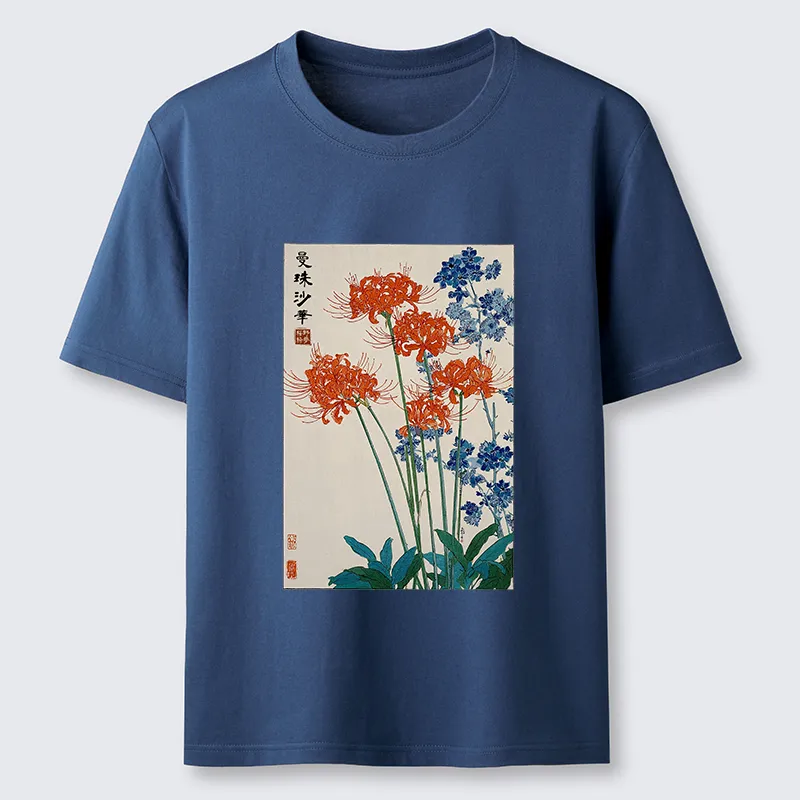 Tokyo-Tiger Red Spider Lily Bloom Classic T-Shirt
