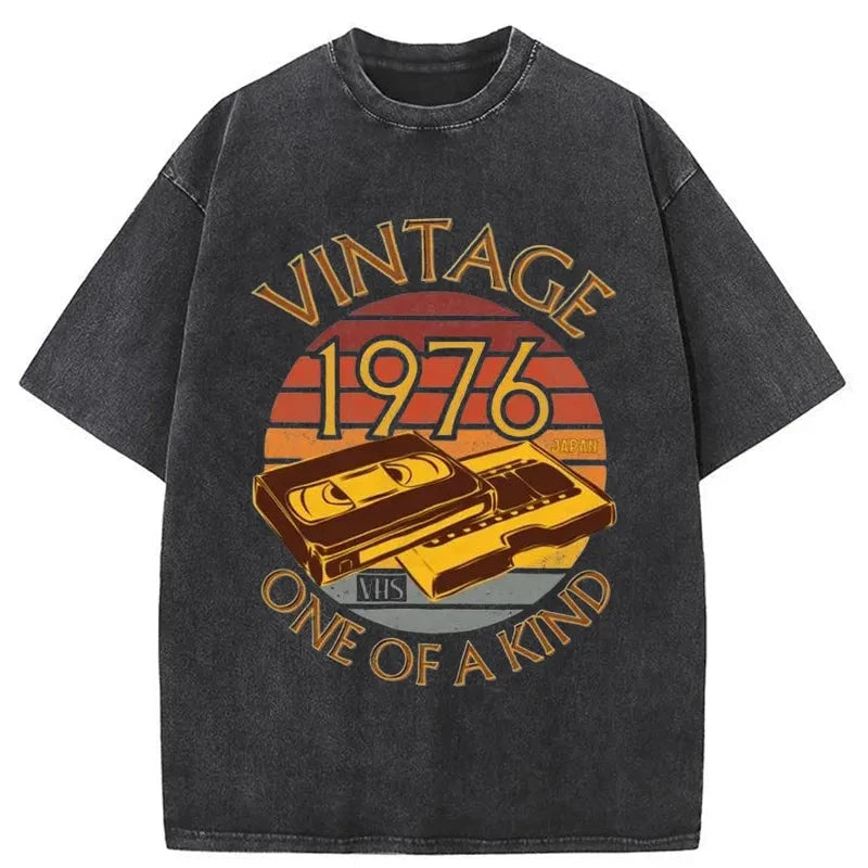 Tokyo-Tiger 70s Vintage VHS 1976 Japan Washed T-Shirt-tokyo-tiger