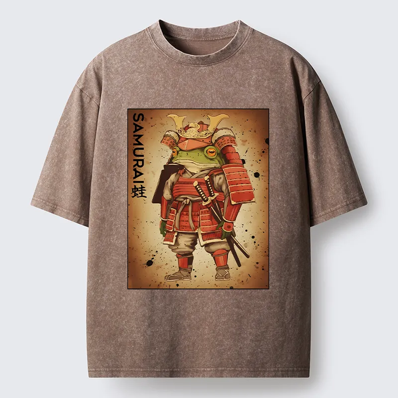 Tokyo-Tiger Frog Japanese General Washed T-Shirt