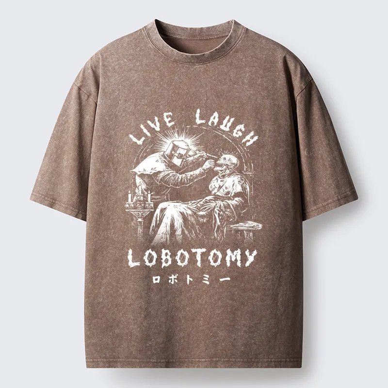 Tokyo-Tiger Live Laugh Lobotomy Washed T-Shirt