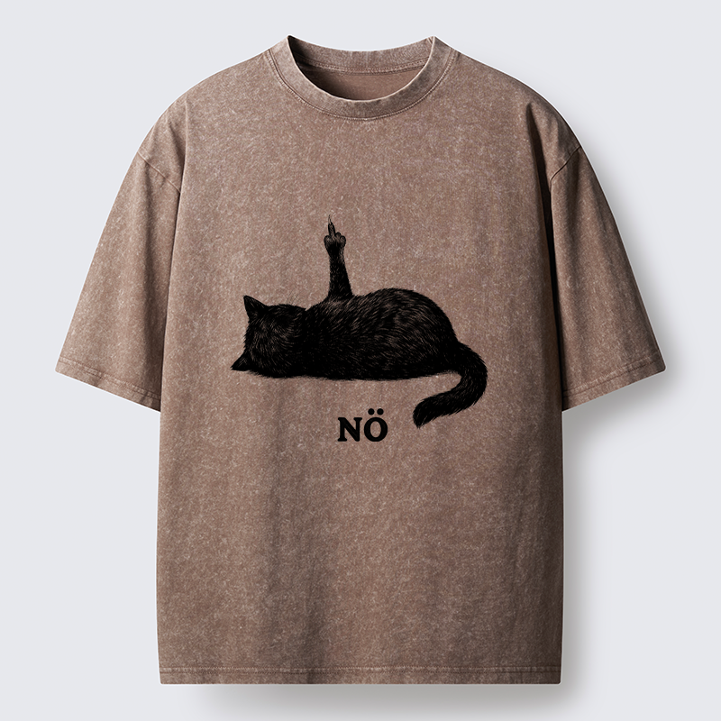 Tokyo-Tiger Cat Refused Washed T-Shirt