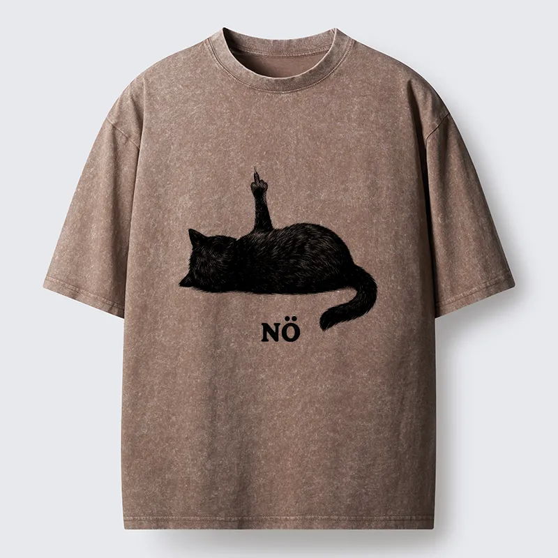 Tokyo-Tiger Cat Refused Washed T-Shirt