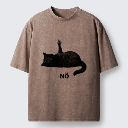 Tokyo-Tiger Cat Refused Washed T-Shirt