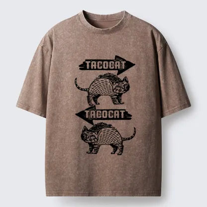 Tokyo-Tiger Taco Cat Washed T-Shirt