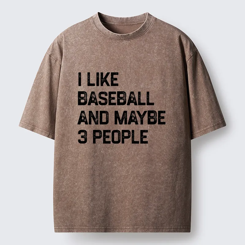 Tokyo-Tiger I Like Baseball Washed T-Shirt