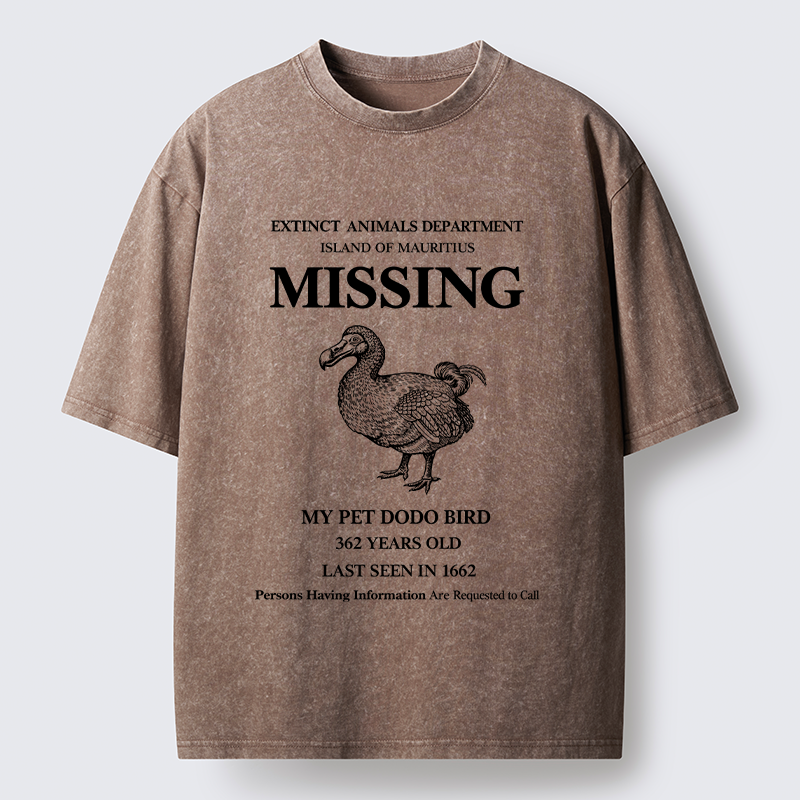 Tokyo-Tiger Dodo Bird Meme Washed T-Shirt
