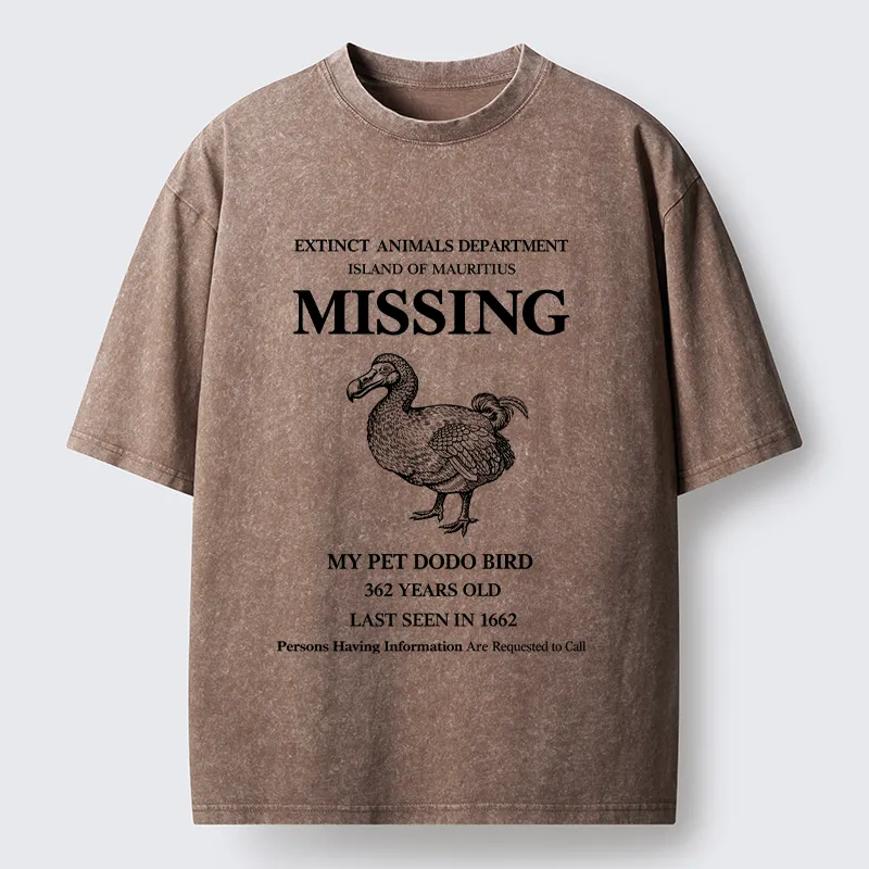 Tokyo-Tiger Dodo Bird Meme Washed T-Shirt