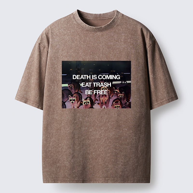 Tokyo-Tiger Groups Of Raccoons Washed T-Shirt