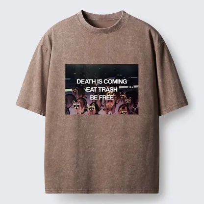 Tokyo-Tiger Groups Of Raccoons Washed T-Shirt