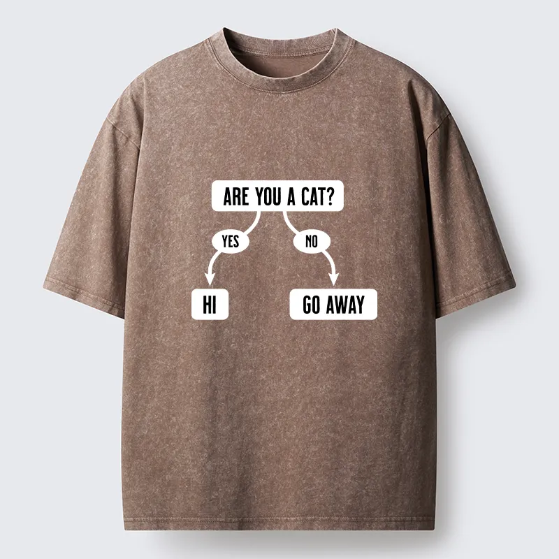 Tokyo-Tiger Are You A Cat Washed T-Shirt