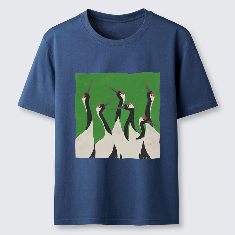 Tokyo-Tiger Crane Flock Classic T-Shirt