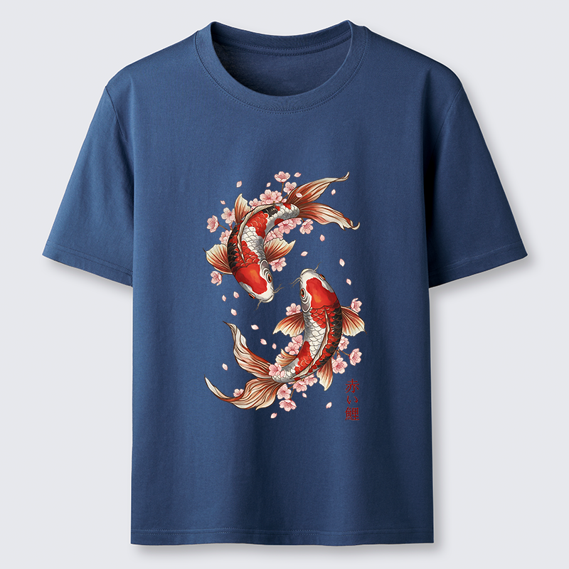 Tokyo-Tiger Sakura Koi Fish Japanese Zen Classic T-Shirt