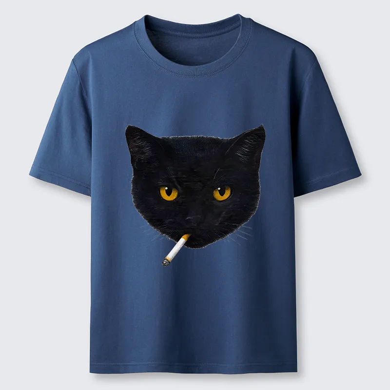 Tokyo-Tiger Smoking Cat Classic T-Shirt
