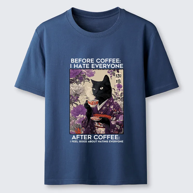 Tokyo-Tiger Coffee First, Humans Later Classic T-Shirt