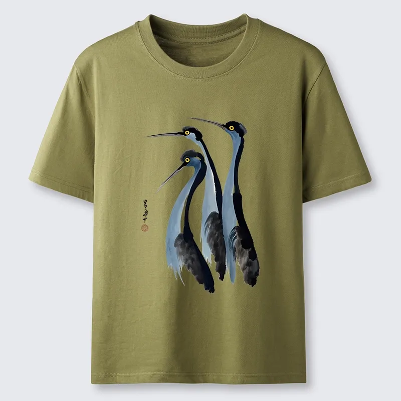 Tokyo-Tiger Blue Crane Classic T-Shirt