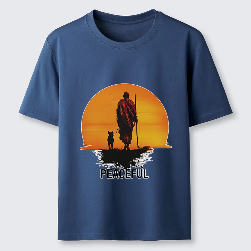 Tokyo-Tiger Monk Dog And Sun Classic T-Shirt