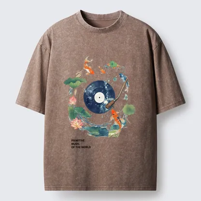 Tokyo-Tiger Underwater Record Washed T-Shirt