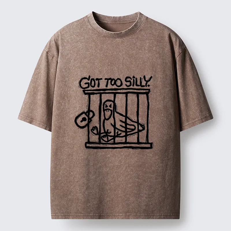 Tokyo-Tiger Lock Up A Stupid Goose Washed T-Shirt