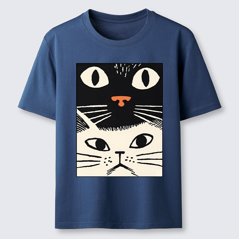 Tokyo-Tiger Black Cat And White Cat Classic T-Shirt