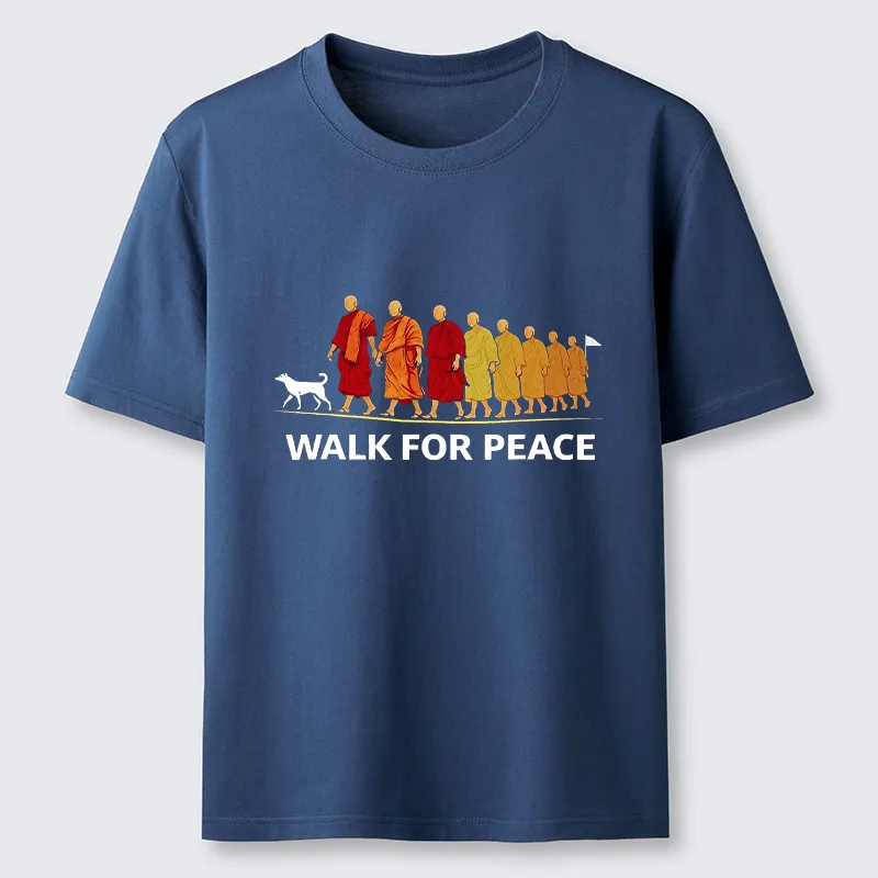 Tokyo-Tiger Walk For Peace Monks And Dog Classic T-Shirt
