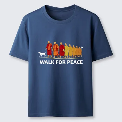 Tokyo-Tiger Walk For Peace Monks And Dog Classic T-Shirt