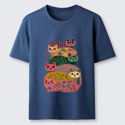 Tokyo-Tiger Colorful Cats Classic T-Shirt
