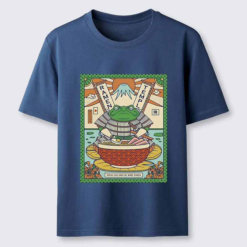 Tokyo-Tiger Frog Samurai Eating Ramen Classic T-Shirt