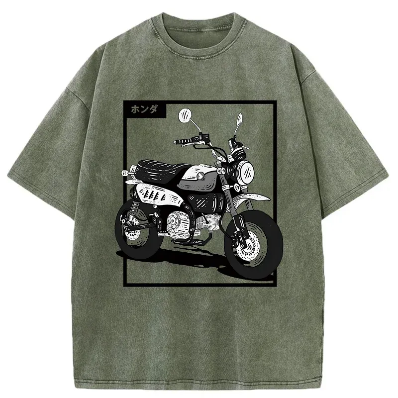 Tokyo-Tiger Japanese Motorcycle Washed T-Shirt