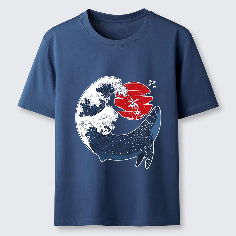 Tokyo-Tiger Japanese Whale Wave Classic T-Shirt