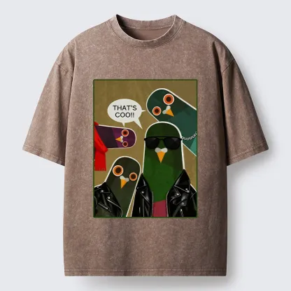 Tokyo-Tiger Cool Pigeon Washed T-Shirt