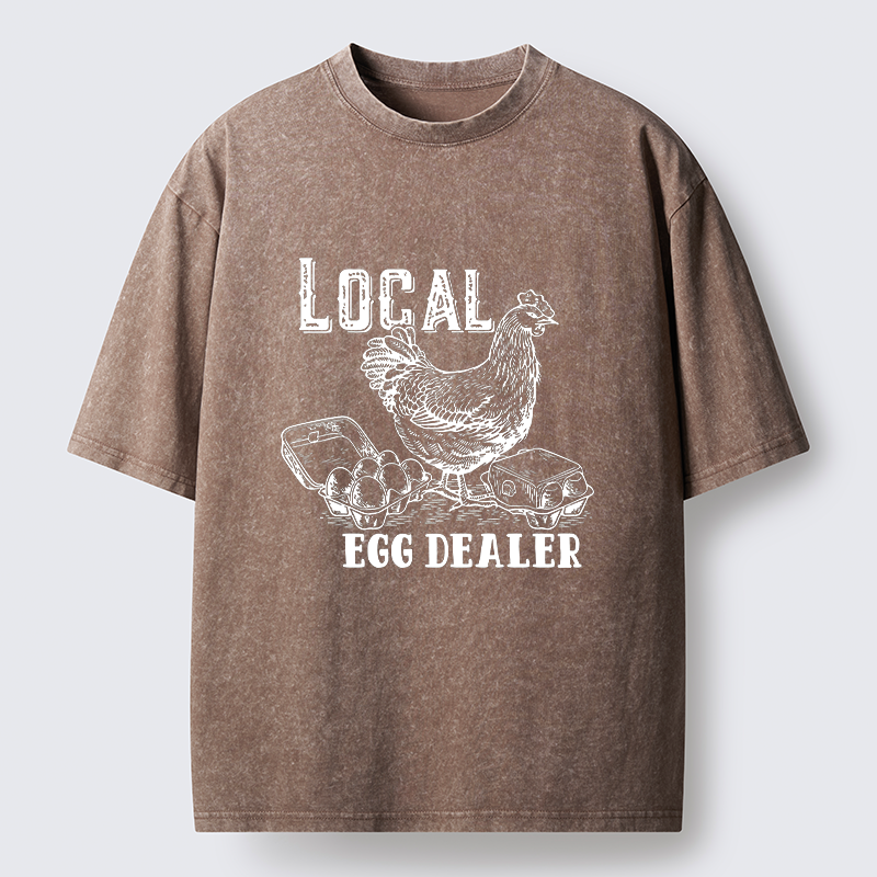 Tokyo-Tiger Easter Egg Supply Washed T-Shirt