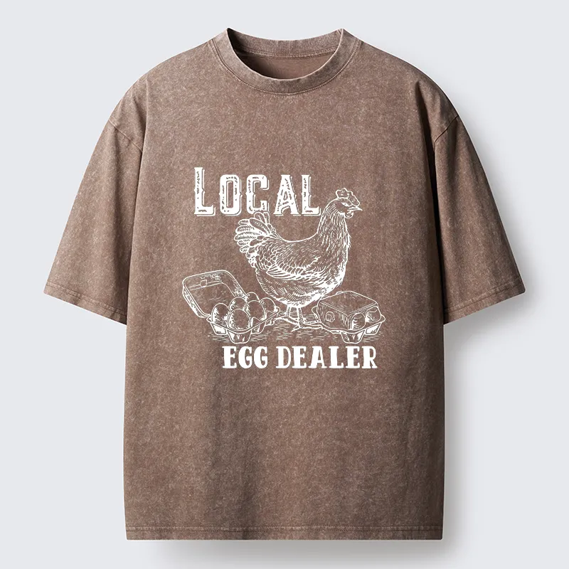 Tokyo-Tiger Easter Egg Supply Washed T-Shirt