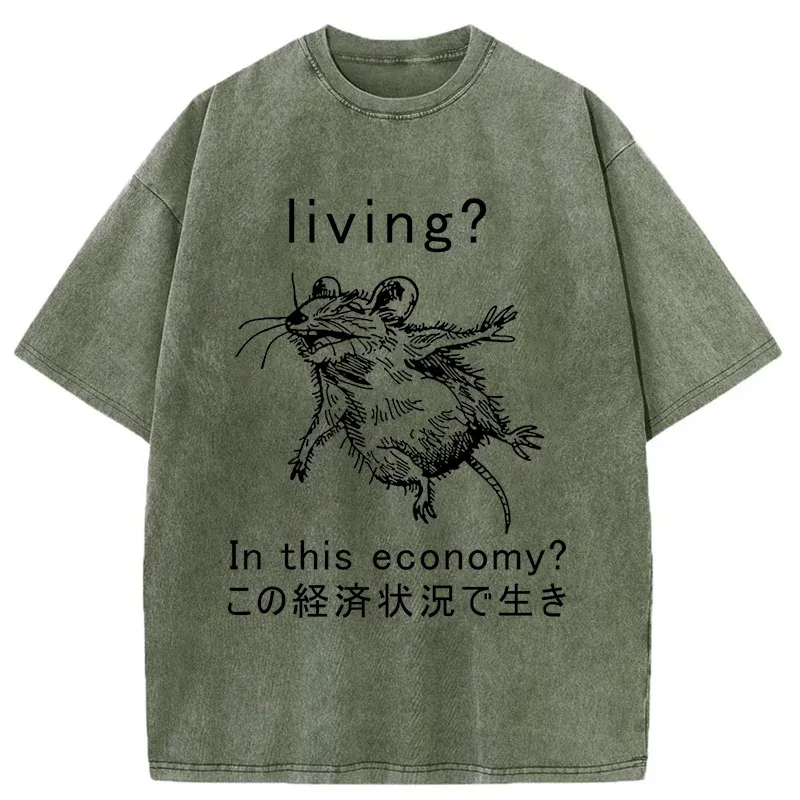 Tokyo-Tiger Dying Rat Japanese Washed T-Shirt
