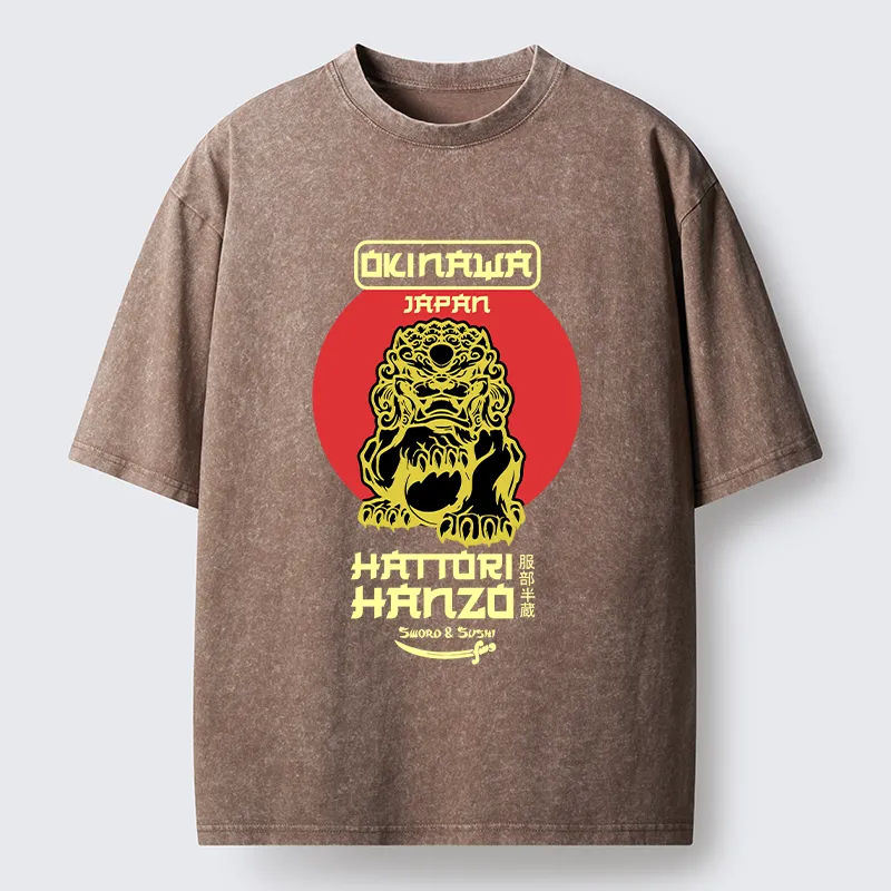 Tokyo-Tiger Hattori Hanzo Sword Washed T-Shirt