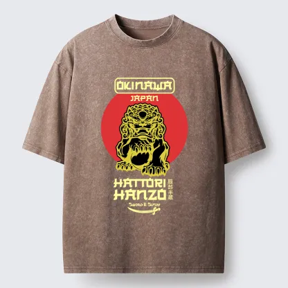Tokyo-Tiger Hattori Hanzo Sword Washed T-Shirt