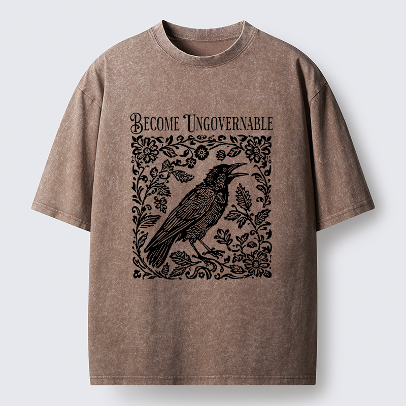 Tokyo-Tiger Wild Crow Washed T-Shirt