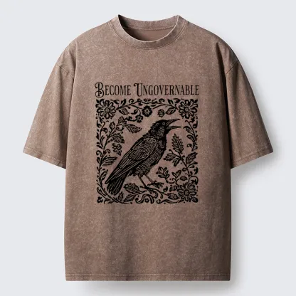 Tokyo-Tiger Wild Crow Washed T-Shirt