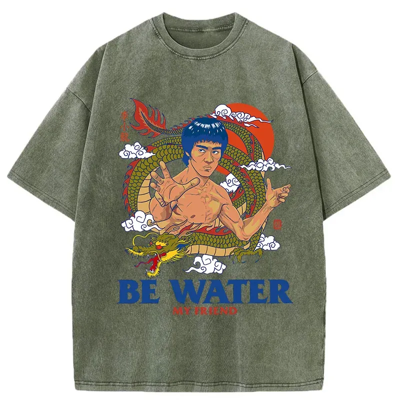 Tokyo-Tiger Kung Fu Superstar Washed T-Shirt