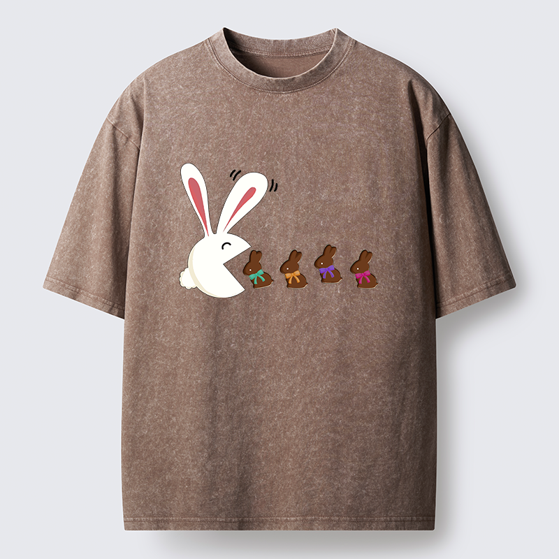 Tokyo-Tiger Fun Of The Easter Bunny Washed T-Shirt