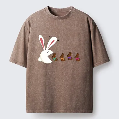 Tokyo-Tiger Fun Of The Easter Bunny Washed T-Shirt
