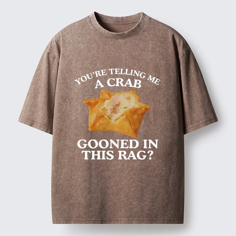 Tokyo-Tiger A Crab in a Crispy Wrap Washed T-Shirt