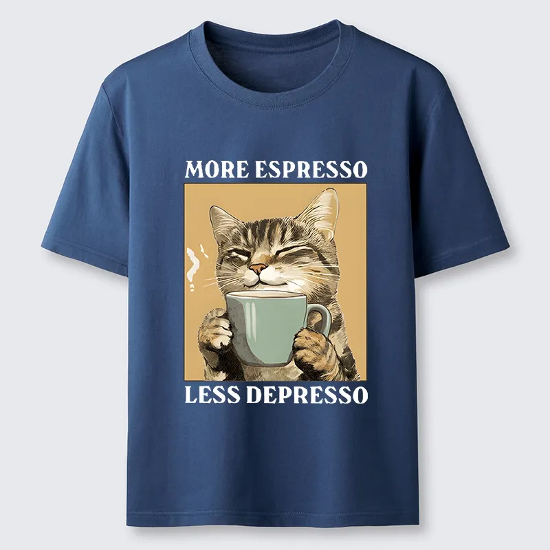 Tokyo-Tiger Cute Cat Drinking Coffee Classic T-Shirt