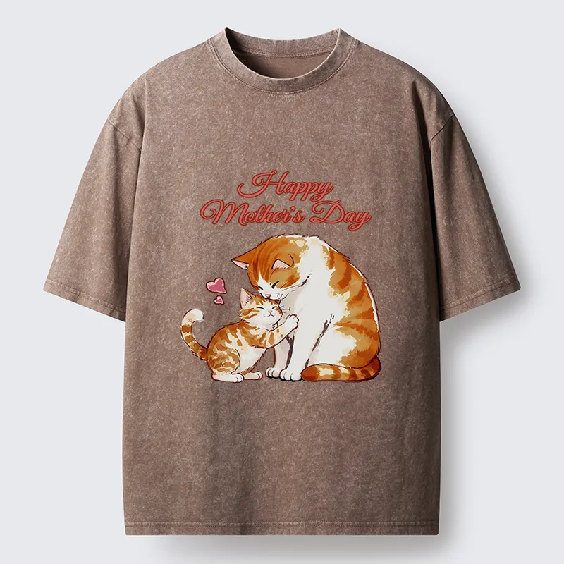 Tokyo-Tiger Love Of Cats Washed T-Shirt