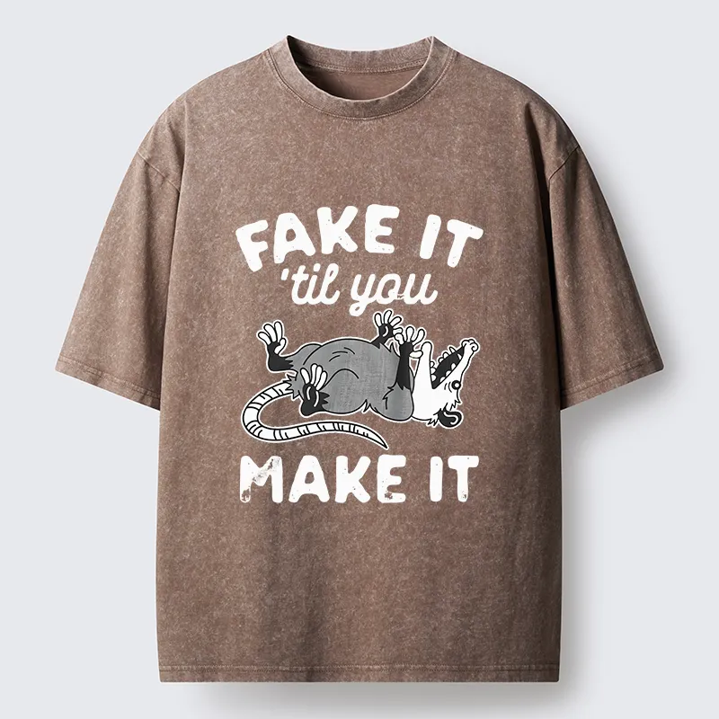 Tokyo-Tiger Pretending To Die Washed T-Shirt