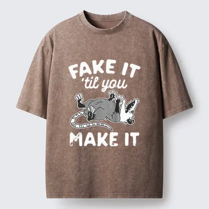 Tokyo-Tiger Pretending To Die Washed T-Shirt