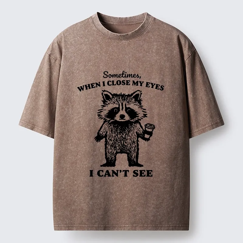 Tokyo-Tiger When Eyes Are Closed Washed T-Shirt Sale