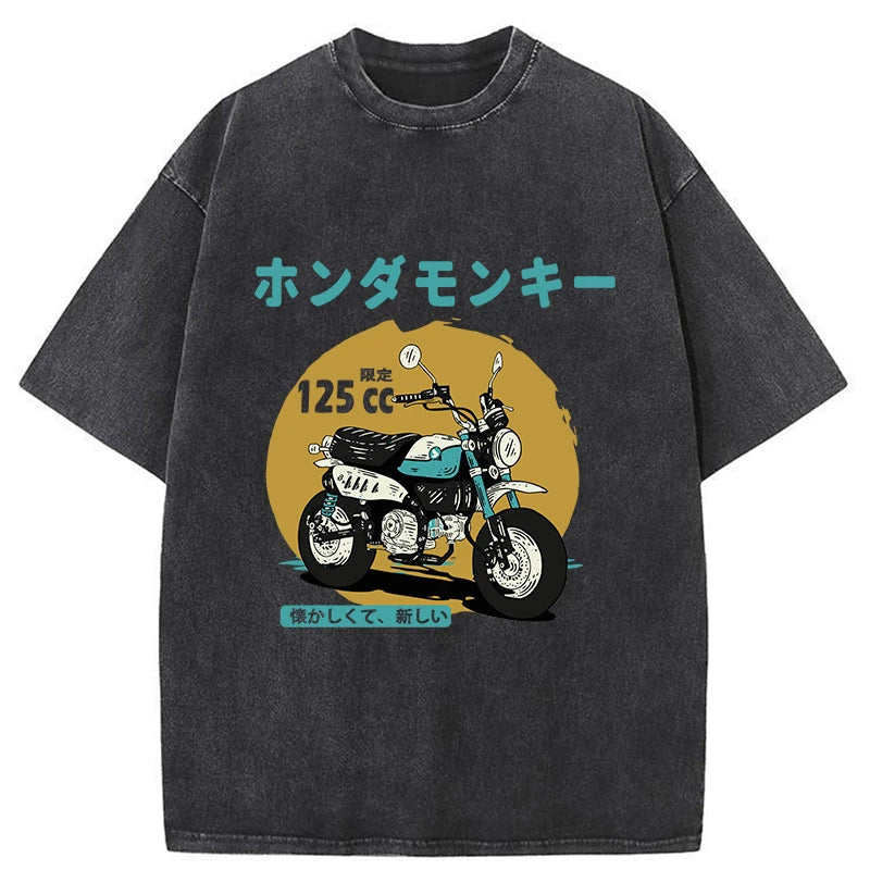Tokyo-Tiger Honda Motorcycle Japanese Washed T-Shirt