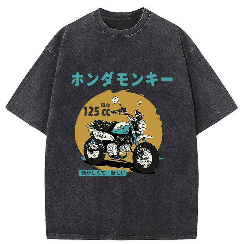 Tokyo-Tiger Honda Motorcycle Japanese Washed T-Shirt